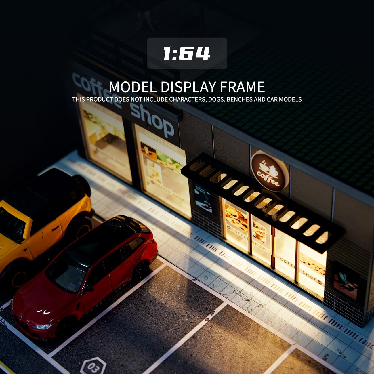 Amazon.com: Cotymko 1/64 Diorama Garage, Model car Garage